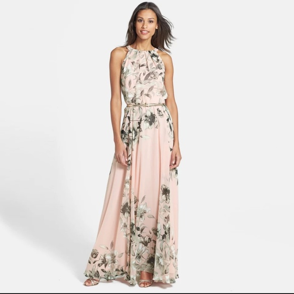 dianasstyle Dresses & Skirts - NEW! Blush floral halter maxi dress